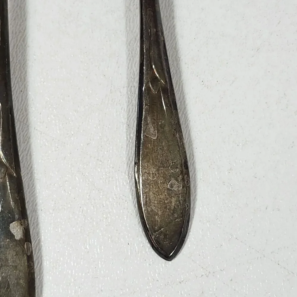 Rogers International Silver Cocktail Seafood Forks Set of 3 Vintage 1930s Plate
